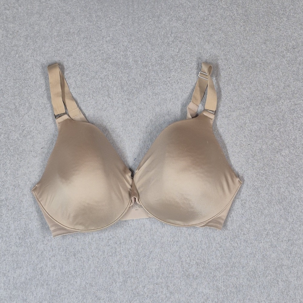 Soma Women Bra 34DDD Beige Vanishing Back Full Coverage Adjustable Strap